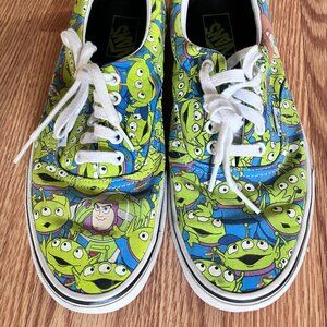 Vans Disney Pixar Toy Story Alien Glow in the Dark Shoes Men 9 Women 10.5